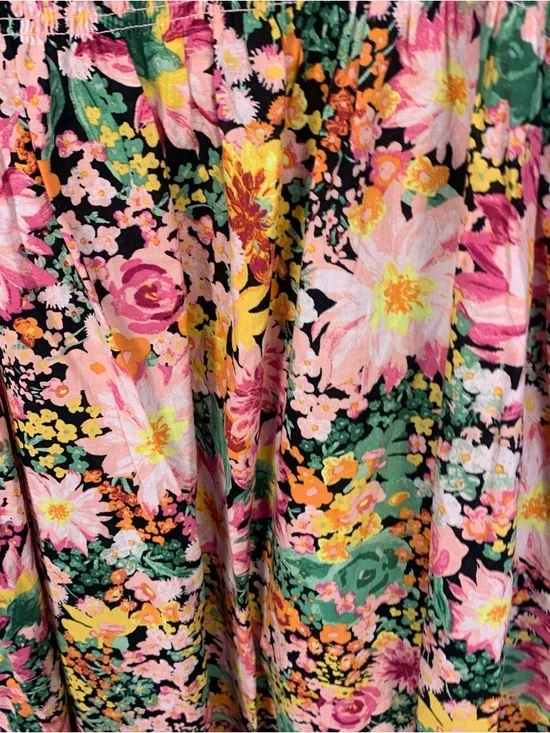 H&M Cotton Floral Smocked Midi Dress - Picture 11 of 11